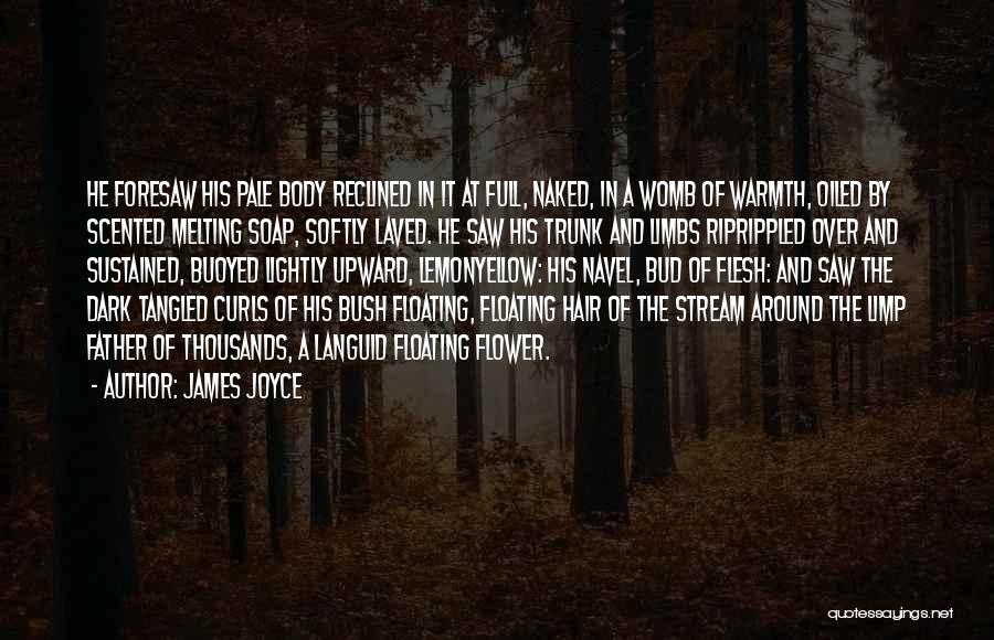 James Joyce Quotes: He Foresaw His Pale Body Reclined In It At Full, Naked, In A Womb Of Warmth, Oiled By Scented Melting