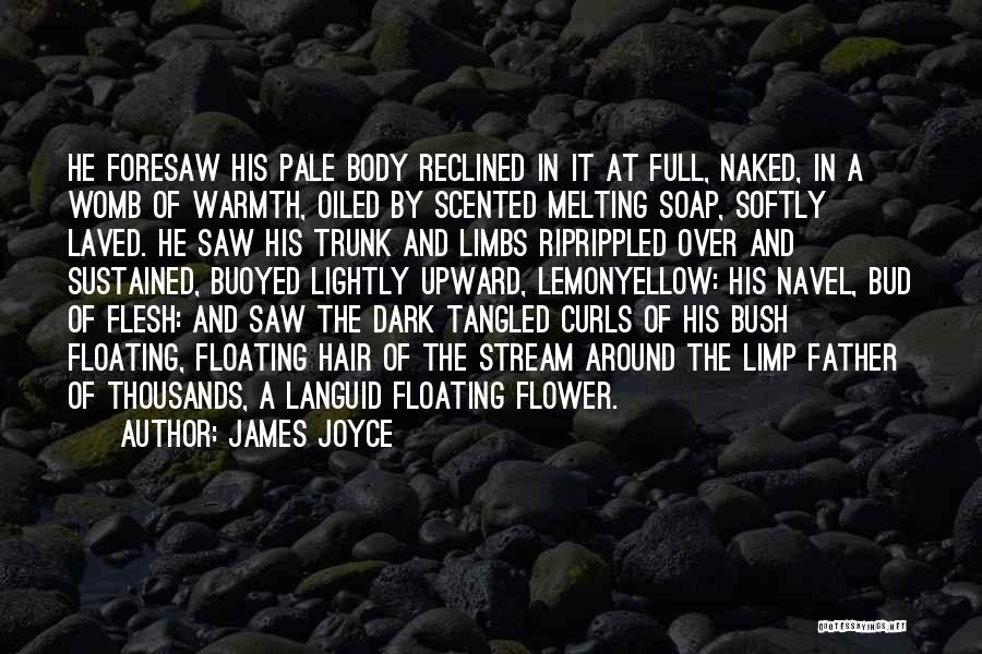 James Joyce Quotes: He Foresaw His Pale Body Reclined In It At Full, Naked, In A Womb Of Warmth, Oiled By Scented Melting
