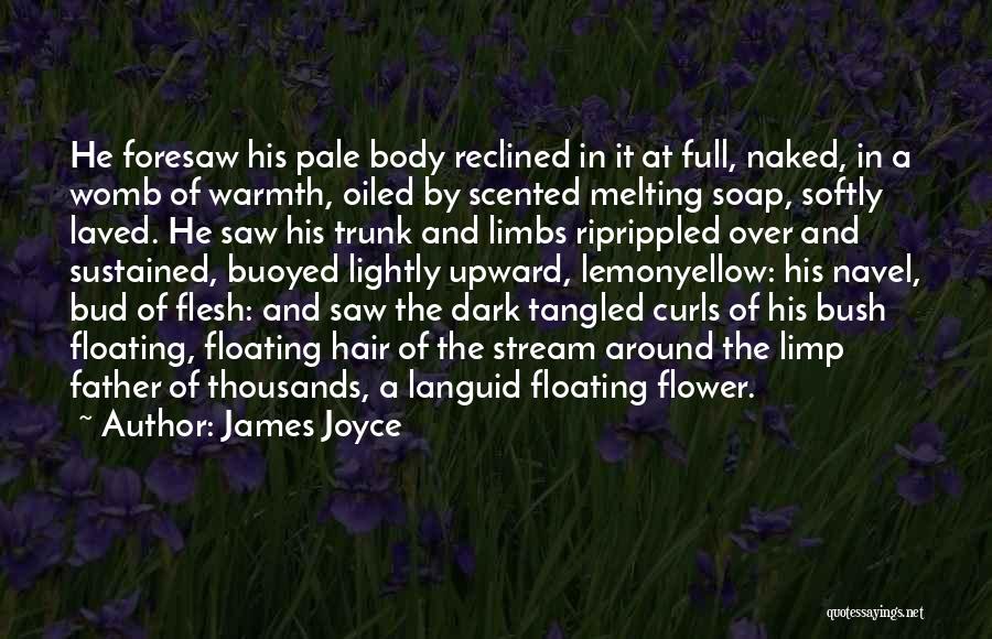 James Joyce Quotes: He Foresaw His Pale Body Reclined In It At Full, Naked, In A Womb Of Warmth, Oiled By Scented Melting