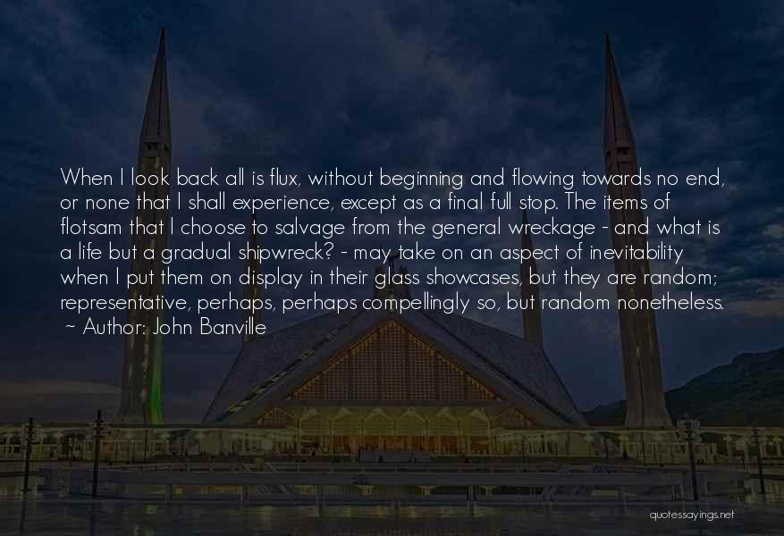 John Banville Quotes: When I Look Back All Is Flux, Without Beginning And Flowing Towards No End, Or None That I Shall Experience,