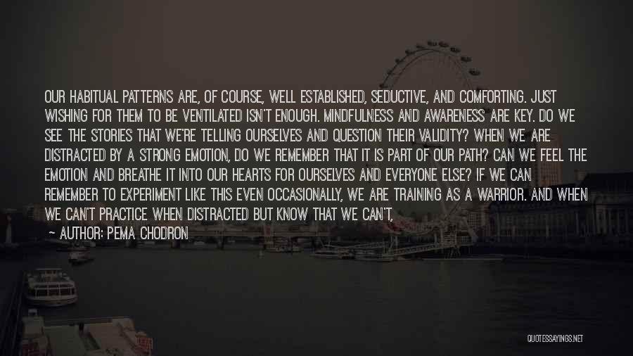 Pema Chodron Quotes: Our Habitual Patterns Are, Of Course, Well Established, Seductive, And Comforting. Just Wishing For Them To Be Ventilated Isn't Enough.