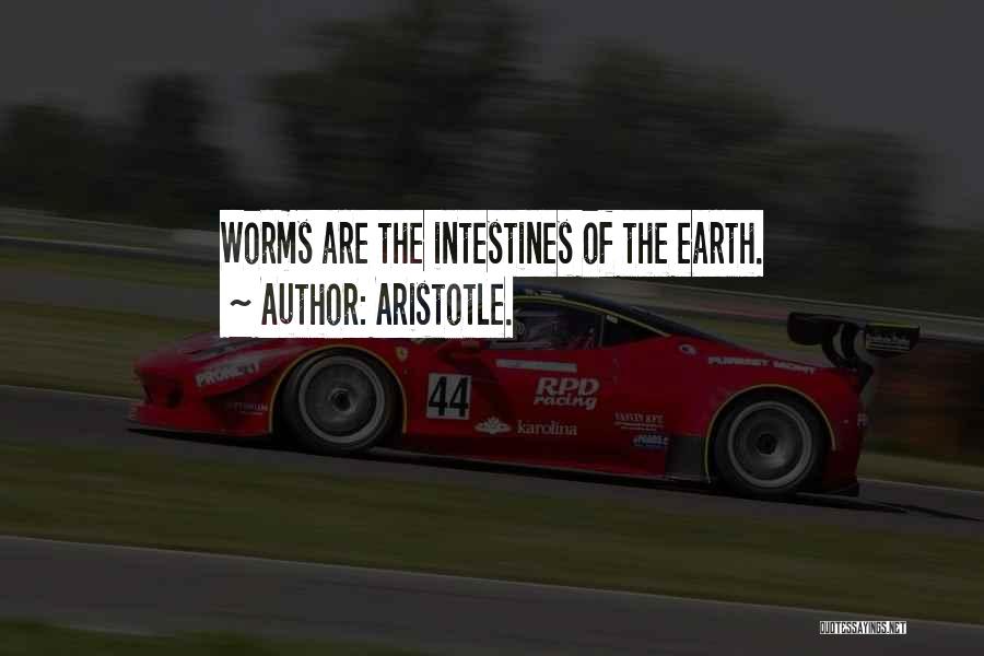 Aristotle. Quotes: Worms Are The Intestines Of The Earth.