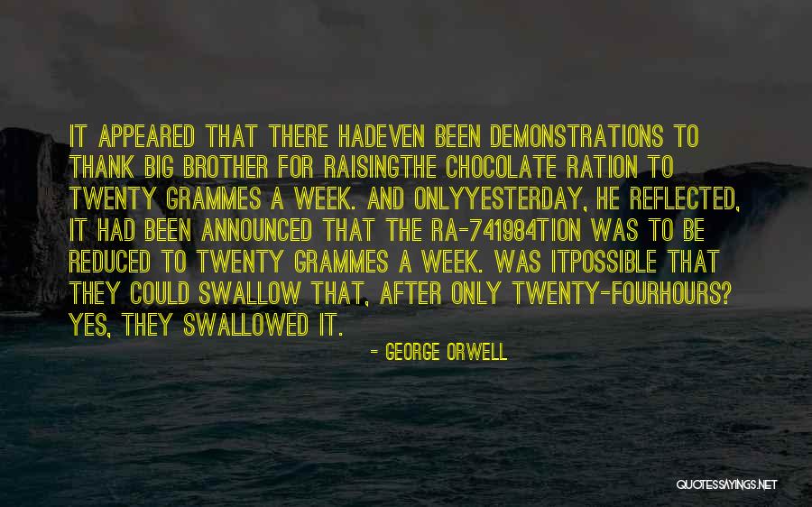 1984 Ration Quotes By George Orwell