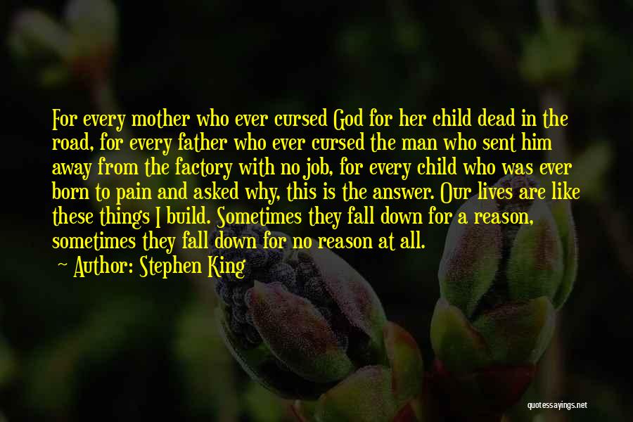 Stephen King Quotes: For Every Mother Who Ever Cursed God For Her Child Dead In The Road, For Every Father Who Ever Cursed