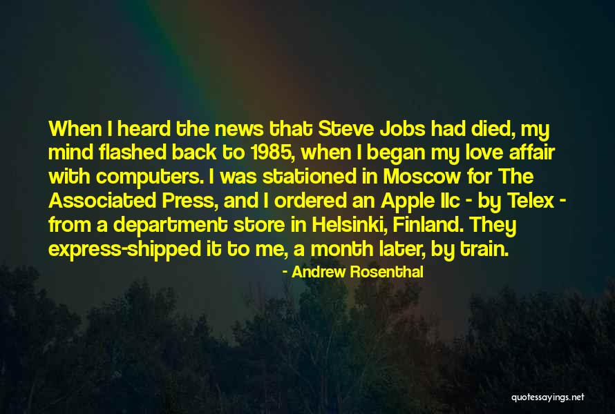 1985 Quotes By Andrew Rosenthal 1985 Quotes By Andrew Rosenthal