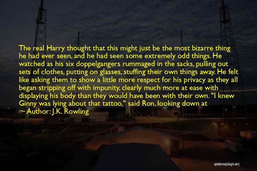 J.K. Rowling Quotes: The Real Harry Thought That This Might Just Be The Most Bizarre Thing He Had Ever Seen, And He Had