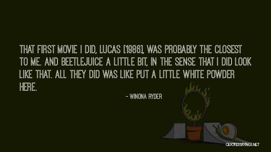 1986 Movie Quotes By Winona Ryder