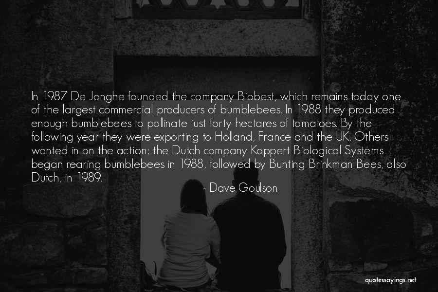 1988 Quotes By Dave Goulson