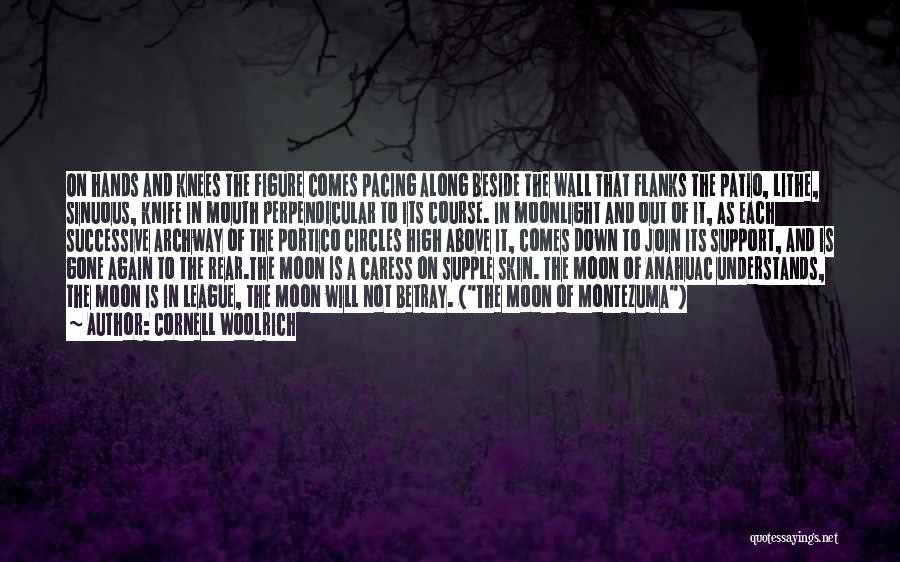 Cornell Woolrich Quotes: On Hands And Knees The Figure Comes Pacing Along Beside The Wall That Flanks The Patio, Lithe, Sinuous, Knife In