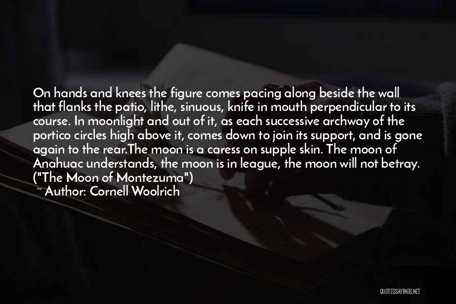 Cornell Woolrich Quotes: On Hands And Knees The Figure Comes Pacing Along Beside The Wall That Flanks The Patio, Lithe, Sinuous, Knife In