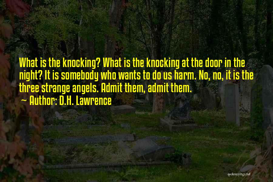 D.H. Lawrence Quotes: What Is The Knocking? What Is The Knocking At The Door In The Night? It Is Somebody Who Wants To