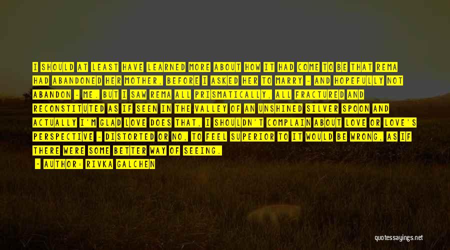 Rivka Galchen Quotes: I Should At Least Have Learned More About How It Had Come To Be That Rema Had Abandoned Her Mother,