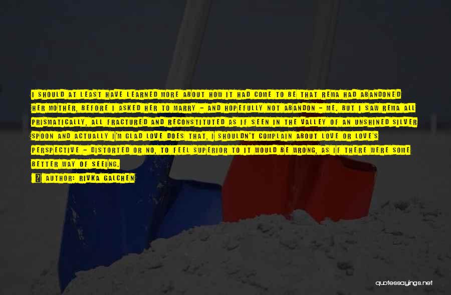 Rivka Galchen Quotes: I Should At Least Have Learned More About How It Had Come To Be That Rema Had Abandoned Her Mother,