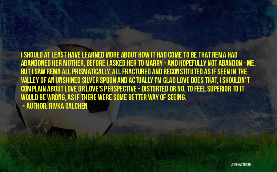 Rivka Galchen Quotes: I Should At Least Have Learned More About How It Had Come To Be That Rema Had Abandoned Her Mother,