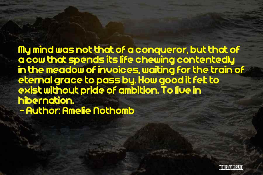 Amelie Nothomb Quotes: My Mind Was Not That Of A Conqueror, But That Of A Cow That Spends Its Life Chewing Contentedly In