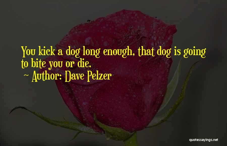 Dave Pelzer Quotes: You Kick A Dog Long Enough, That Dog Is Going To Bite You Or Die.
