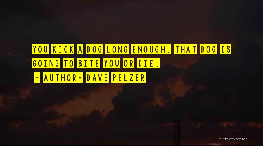 Dave Pelzer Quotes: You Kick A Dog Long Enough, That Dog Is Going To Bite You Or Die.