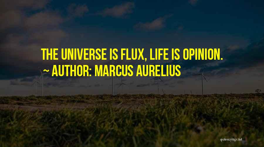 Marcus Aurelius Quotes: The Universe Is Flux, Life Is Opinion.