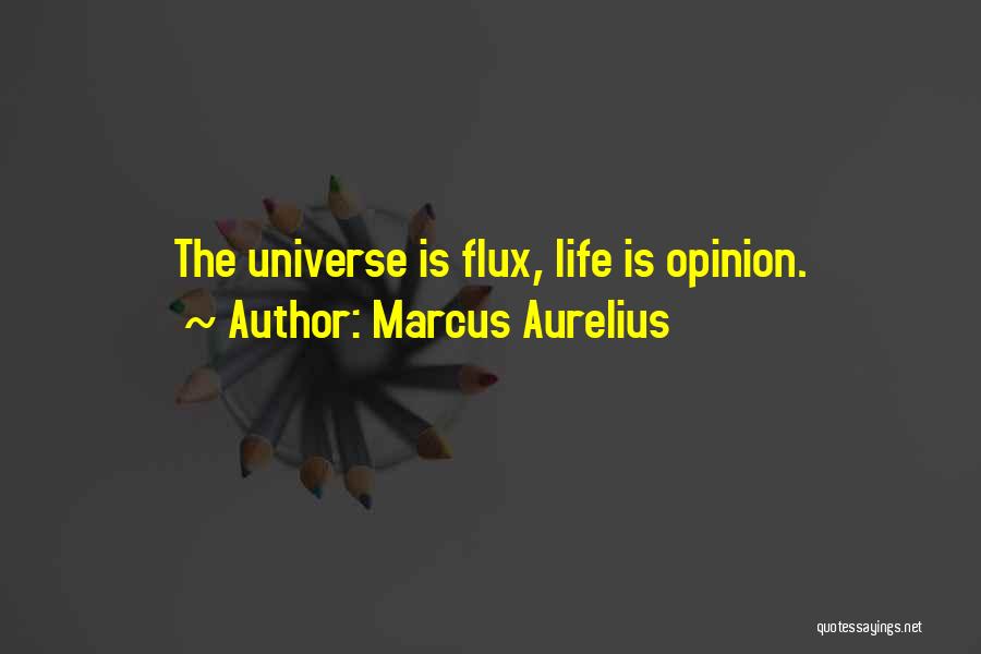 Marcus Aurelius Quotes: The Universe Is Flux, Life Is Opinion.