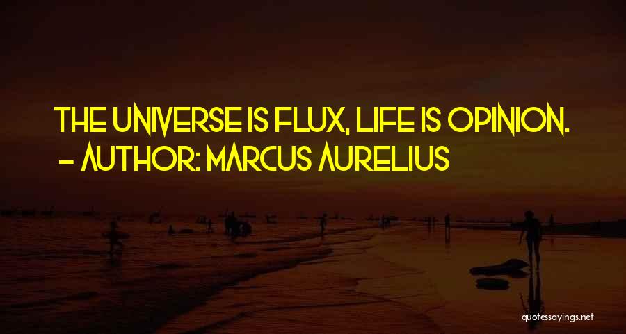 Marcus Aurelius Quotes: The Universe Is Flux, Life Is Opinion.