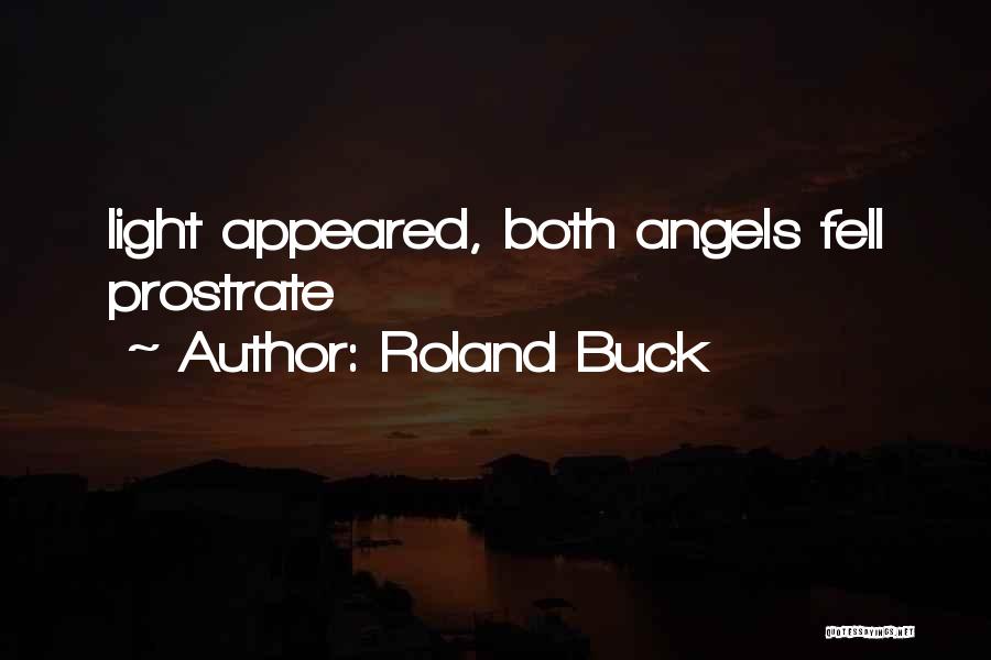 Roland Buck Quotes: Light Appeared, Both Angels Fell Prostrate