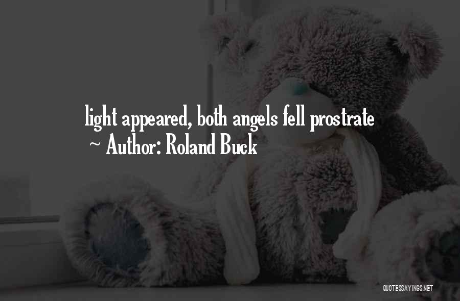 Roland Buck Quotes: Light Appeared, Both Angels Fell Prostrate