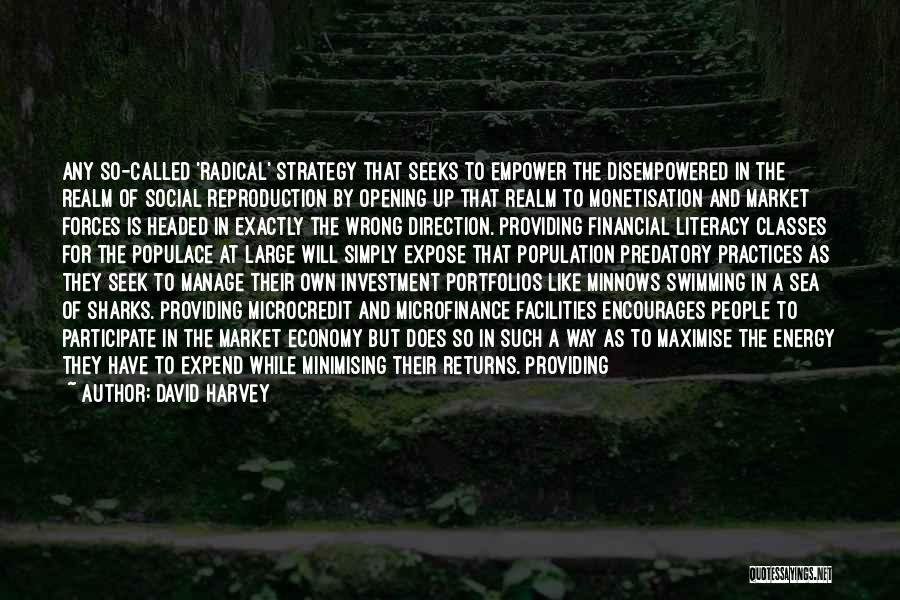 David Harvey Quotes: Any So-called 'radical' Strategy That Seeks To Empower The Disempowered In The Realm Of Social Reproduction By Opening Up That