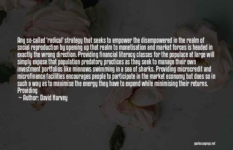 David Harvey Quotes: Any So-called 'radical' Strategy That Seeks To Empower The Disempowered In The Realm Of Social Reproduction By Opening Up That