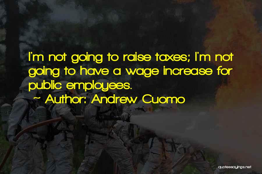 Andrew Cuomo Quotes: I'm Not Going To Raise Taxes; I'm Not Going To Have A Wage Increase For Public Employees.