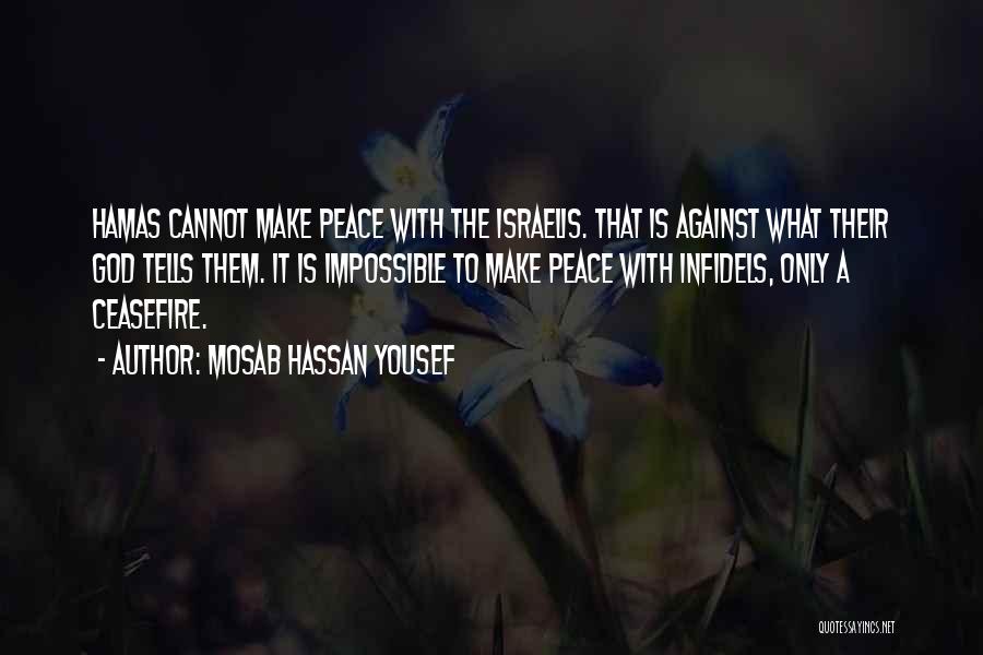 Mosab Hassan Yousef Quotes: Hamas Cannot Make Peace With The Israelis. That Is Against What Their God Tells Them. It Is Impossible To Make