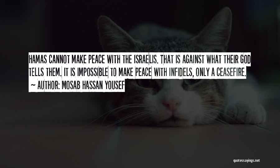 Mosab Hassan Yousef Quotes: Hamas Cannot Make Peace With The Israelis. That Is Against What Their God Tells Them. It Is Impossible To Make