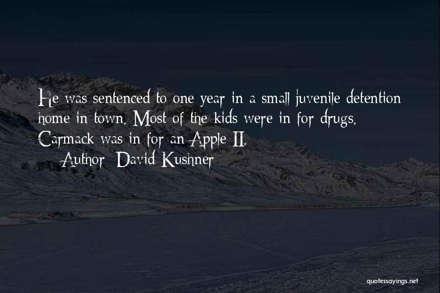 David Kushner Quotes: He Was Sentenced To One Year In A Small Juvenile Detention Home In Town. Most Of The Kids Were In