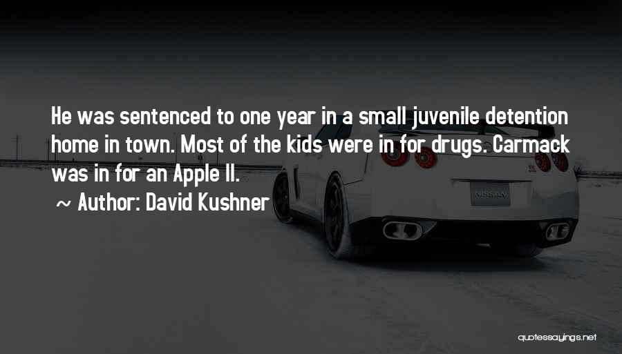 David Kushner Quotes: He Was Sentenced To One Year In A Small Juvenile Detention Home In Town. Most Of The Kids Were In