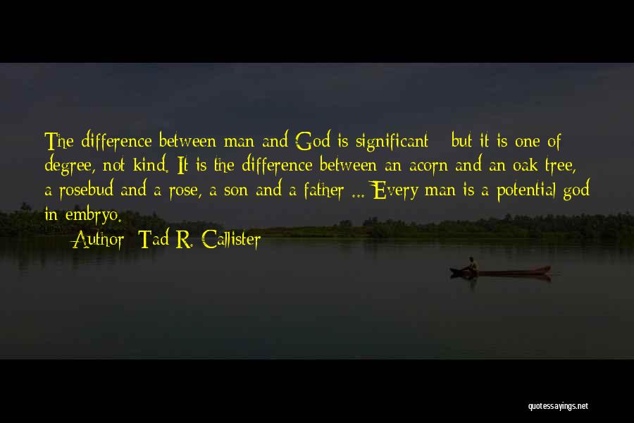 Tad R. Callister Quotes: The Difference Between Man And God Is Significant - But It Is One Of Degree, Not Kind. It Is The