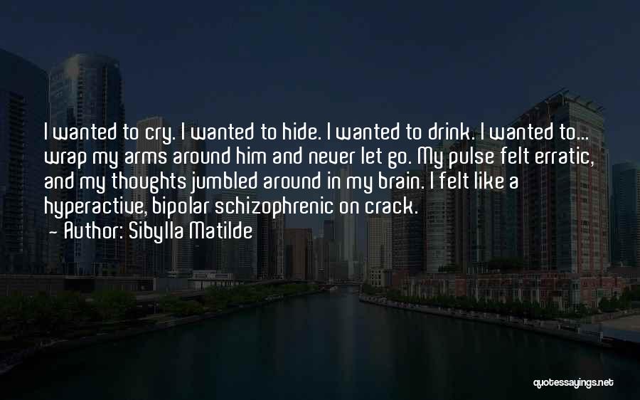 Sibylla Matilde Quotes: I Wanted To Cry. I Wanted To Hide. I Wanted To Drink. I Wanted To... Wrap My Arms Around Him