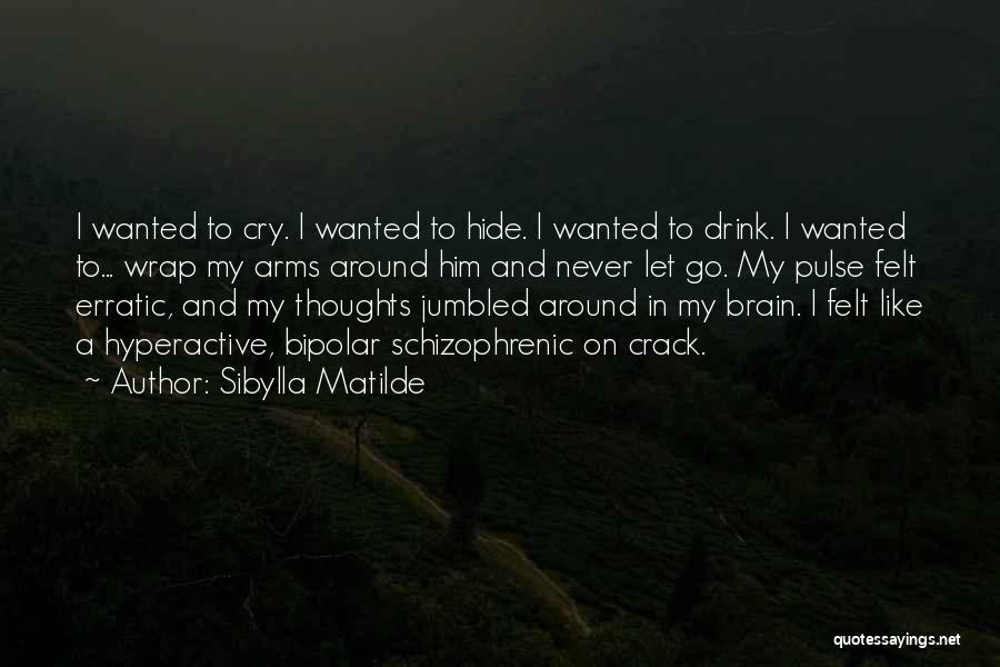 Sibylla Matilde Quotes: I Wanted To Cry. I Wanted To Hide. I Wanted To Drink. I Wanted To... Wrap My Arms Around Him