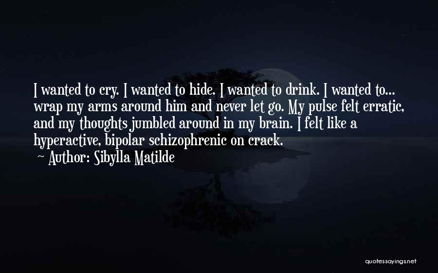 Sibylla Matilde Quotes: I Wanted To Cry. I Wanted To Hide. I Wanted To Drink. I Wanted To... Wrap My Arms Around Him