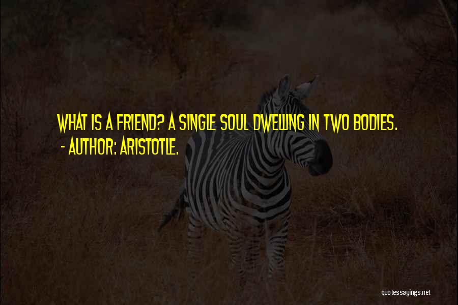 2 Bodies 1 Soul Quotes By Aristotle.