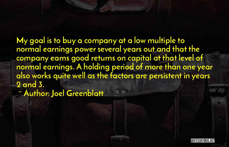 2 Good Quotes By Joel Greenblatt