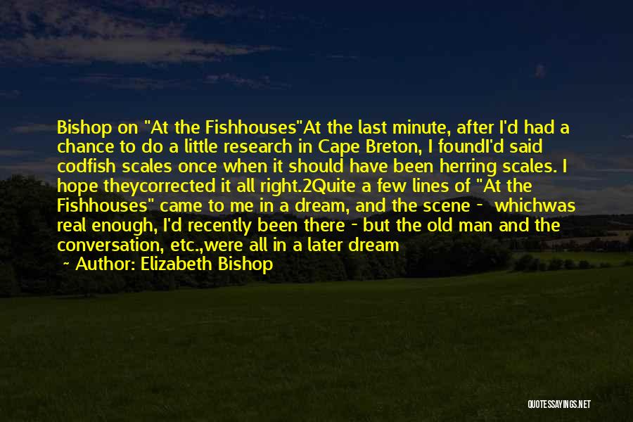 2 Lines Quotes By Elizabeth Bishop