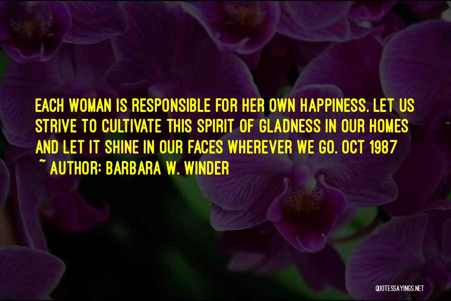 2 Oct Quotes By Barbara W. Winder
