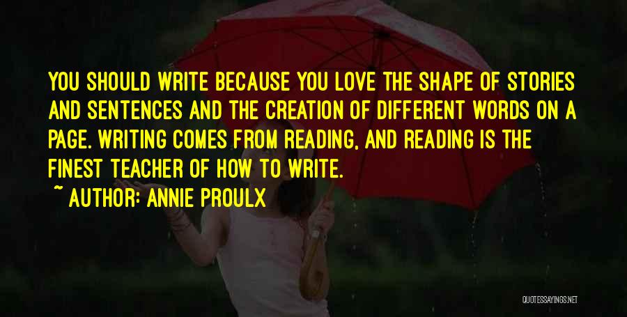 2 Sentences Quotes By Annie Proulx