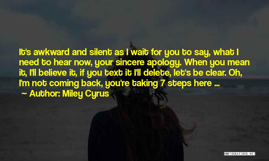 2 Steps Back Quotes By Miley Cyrus