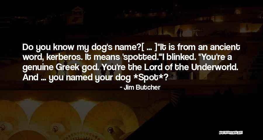 2 Word Dog Quotes By Jim Butcher