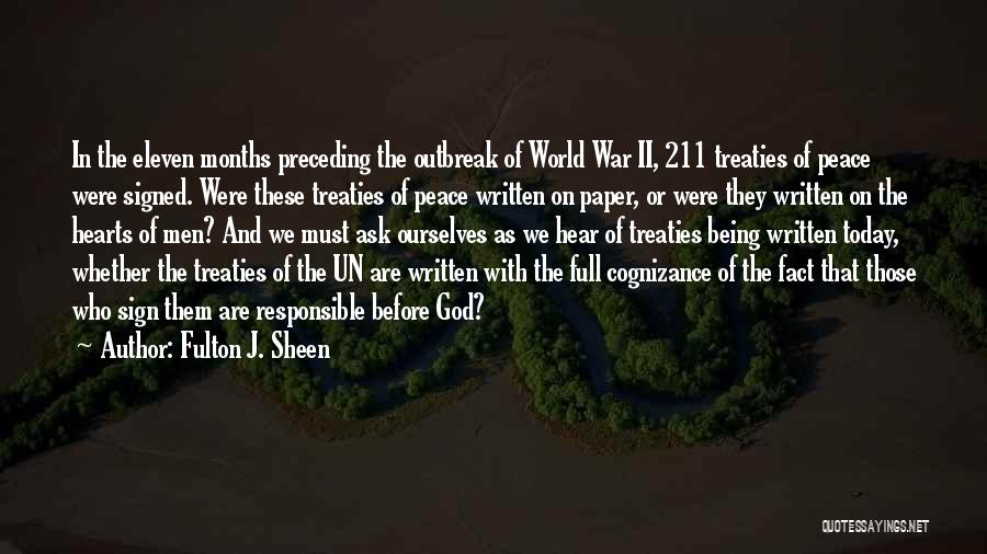 2 World War Quotes By Fulton J. Sheen