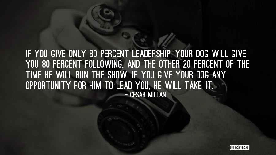 20 Percent Quotes By Cesar Millan