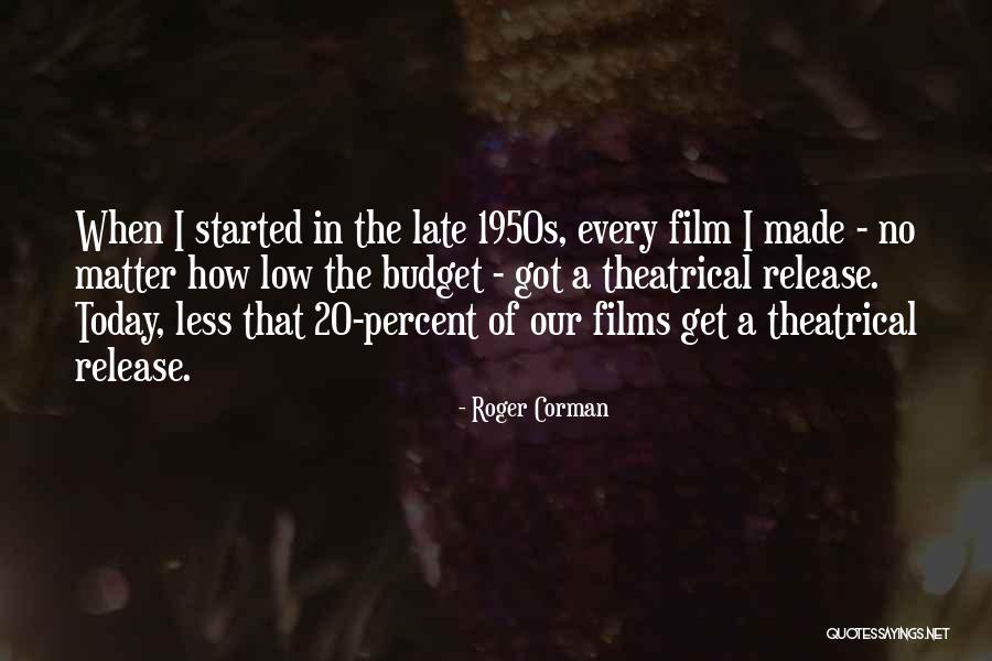 20 Percent Quotes By Roger Corman