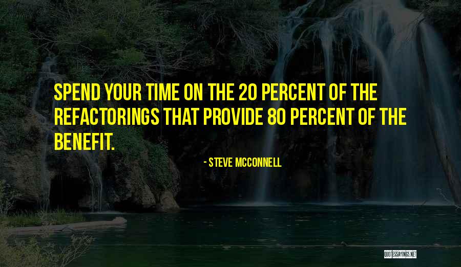 20 Percent Quotes By Steve McConnell