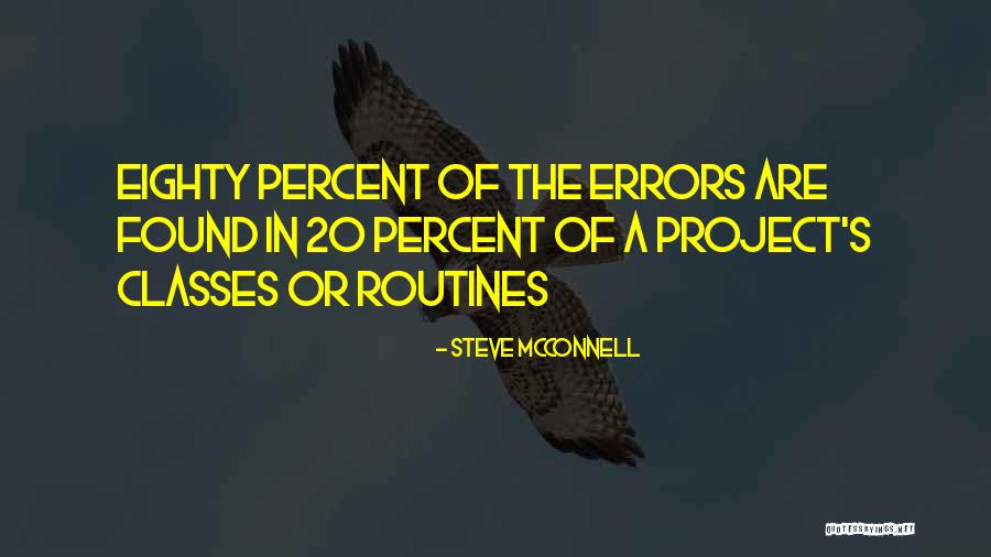 20 Percent Quotes By Steve McConnell