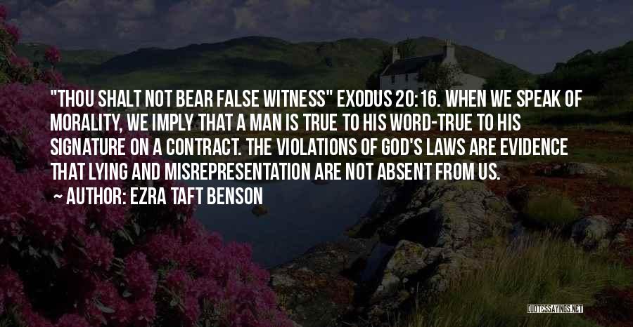 20 Word Quotes By Ezra Taft Benson